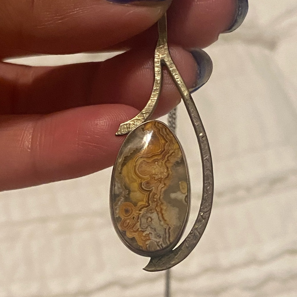 Agate Sterling Silver Necklace